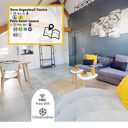 Magnifique Appartement- Proche Paris-Climatisation Argenteuil Luaran gambar